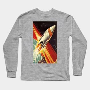 Cosmic Explorer - Futuristic Spaceship in Space Long Sleeve T-Shirt